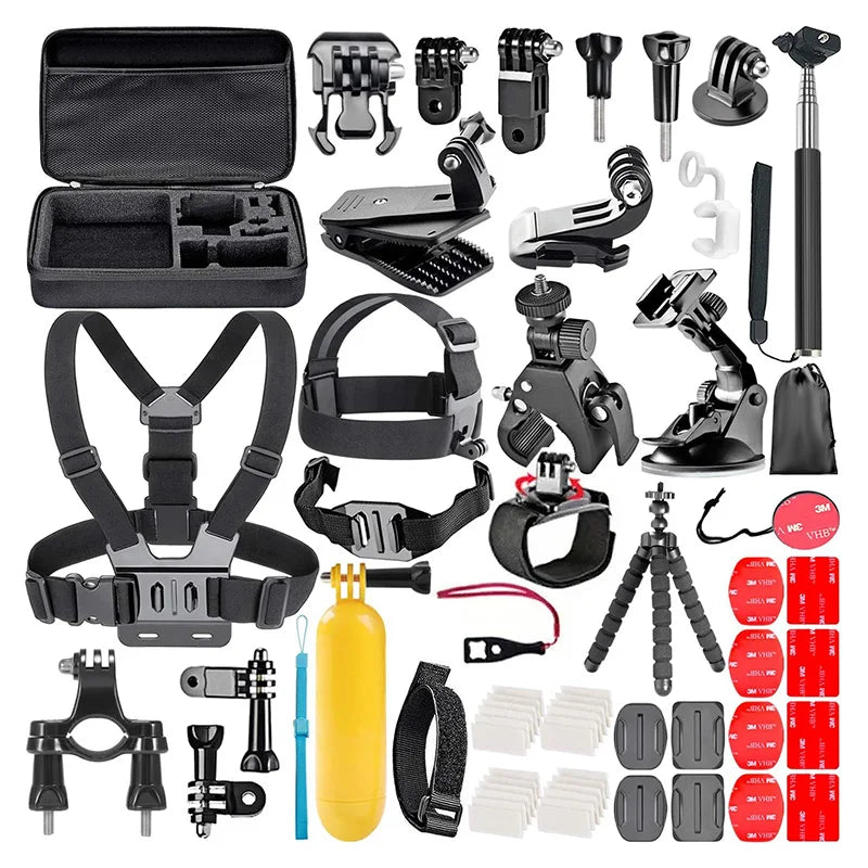 2025 Sports Action Camera Accessories Kits 58 in 1 for All Action Cameras Lootquake LLC
