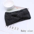Handmade Baby Headband Women Girl Twisted Hair Band Kids Woolen Headwrap Toddler Turban Hair Accessories For Mother and Daughter