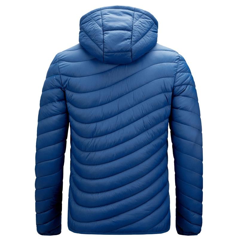 Men's Autumn Winter Classic Hooded Jacket Warm Coat Hooded Winter Coat Warm Adjustable Hood Jacket Cotton Removable Hood Jackets Men Simple Casual Vintage Detachable Hat Outfits Warm Men Lightweight Soft Jackets Stevvex