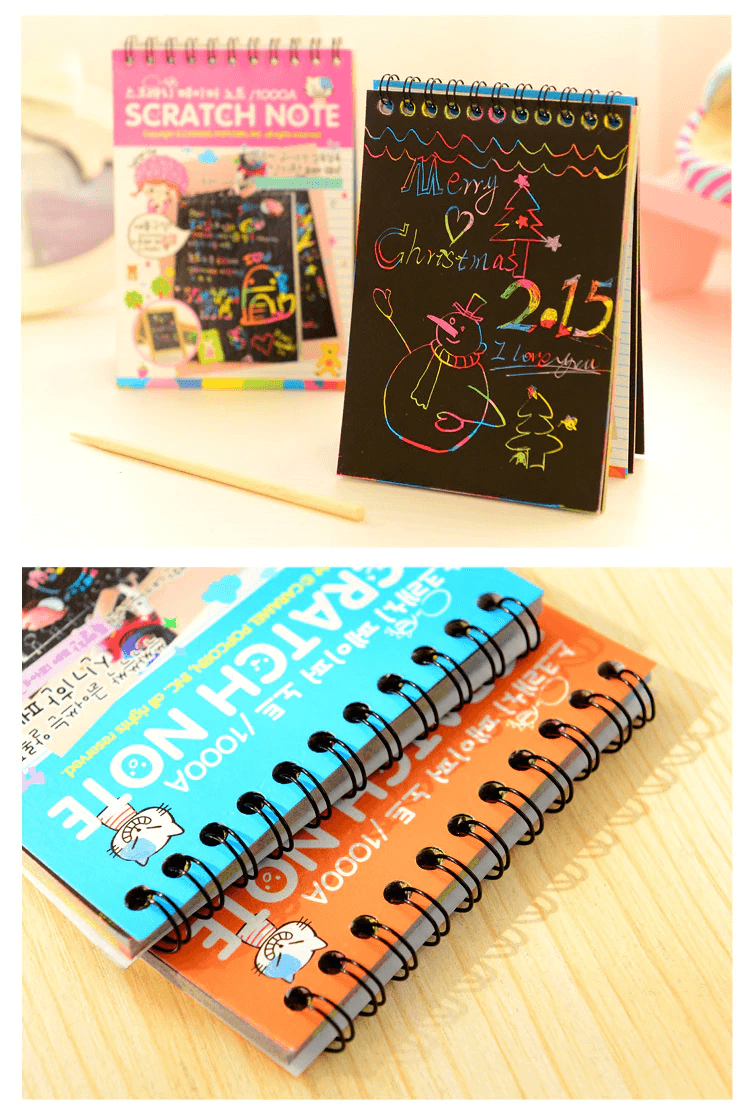 Kids Drawing Toys Scratch Paintings Magic Art Drawings Baby Educational Magic Books Child Birthday Gifts - SJB-DIAMOND ELITES