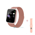 Luxury NEW Fashion Style Stainless Steel Smart Watch For Women and Men Electronics Sport Wrist Watch For Android IOS Square Smartwatch Smart - SJB-DIAMOND ELITES