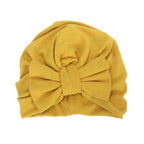 Modern Trend Stylish Baby Hat for Girls Big Bow Turban Baby Cap Accessories In Great Design