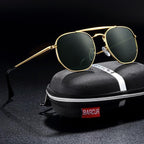 Luxury Famous Original Square Sunglasses for Men and Woman  Polarized Hexagon Sunglasses Oculos De Sol gafas lunette de soleil femme WIth UV400 Protection - SJB-DIAMOND ELITES