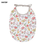 Floral Vintage Newborn Double Side Bibs Boys Girls Waterproof Linen Cotton Saliva Towel