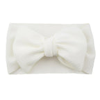 Big Bow Knot Solid Elastic Hairband Headband Stretch Turban Head Wrap Headwear