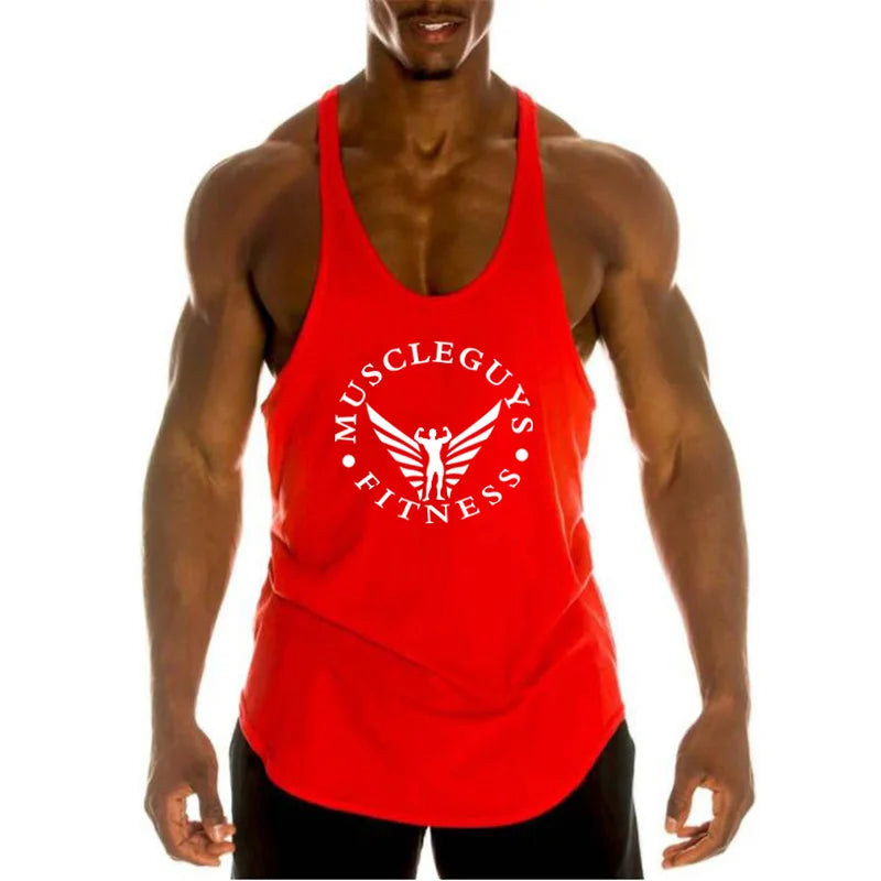 FlexFit Men's Muscle Gym Tank - Sleeveless Sportswear THRIXINE