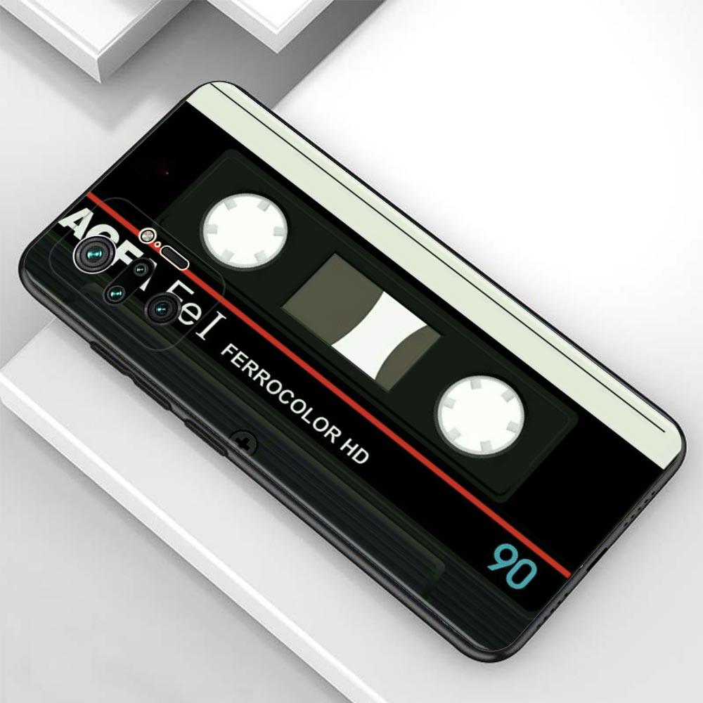 Vintage Tape Camera for Xiaomi Redmi Note 11 10 Pro 5G 8 8T 9 9T 9S Soft Case for Redmi 7A 8A 9A 9C 9T Phone Cover Silicone Soft Thin Classic Design Anti Fingerprint Silicone Phone Case Stevvex