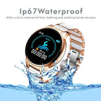 New Ceramic Smart Sport Fitness Watch For Women With Heart Rate Blood Pressure Monitor For Android and  IOS Sistems Sport Multifunctional Steel Belt Smartwatch - SJB-DIAMOND ELITES