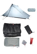 3F UL GEAR LanShan 2 pro 2 Person Outdoor Ultralight Camping Tent 3 Season Professional 20D Nylon Both Sides Silicon Tent