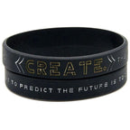 Silicone Wristband Rubber Motivation Bracelet Perfect Gift For Men Unique Jewelry Cool Style - SJB-DIAMOND ELITES