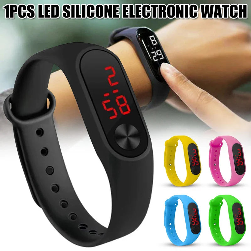 Women's Watch Silicone Wrist Watch for Men and Women Electronic Candy Colors Watches LED Casual Sports Watch Man watch Lootquake LLC