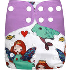 1Pcs Reusable Cloth Diaper Adjustable Baby Nappies Washable Nappy Durable Baby Diaper