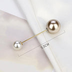 1pcs Fashion Pearl Fixed Strap Charm Safety Pin Sweater Cardigan Clip Brooches Rhinestone Metal Jewelry Sweater Shawl Clips Faux Crystal and Pearl Pins for Fixing on Sweaters Stevvex