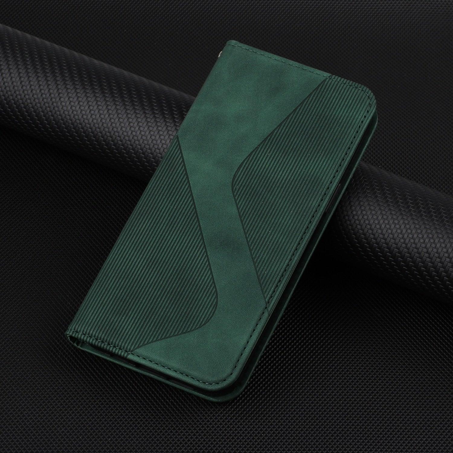 Luxury Blue Flip Wallet Case For iPhone 14 13 12 Mini Plus 11 Pro Magnetic Cards Phone Cover Magnetic PU Leather Phone Case Classic S-shaped Simple Flip Wallet Cover Stevvex