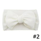 Baby Girls Headband Big Bow Hair Band Kids Adjustable Head Wrap Turban Infant Hair Accessories