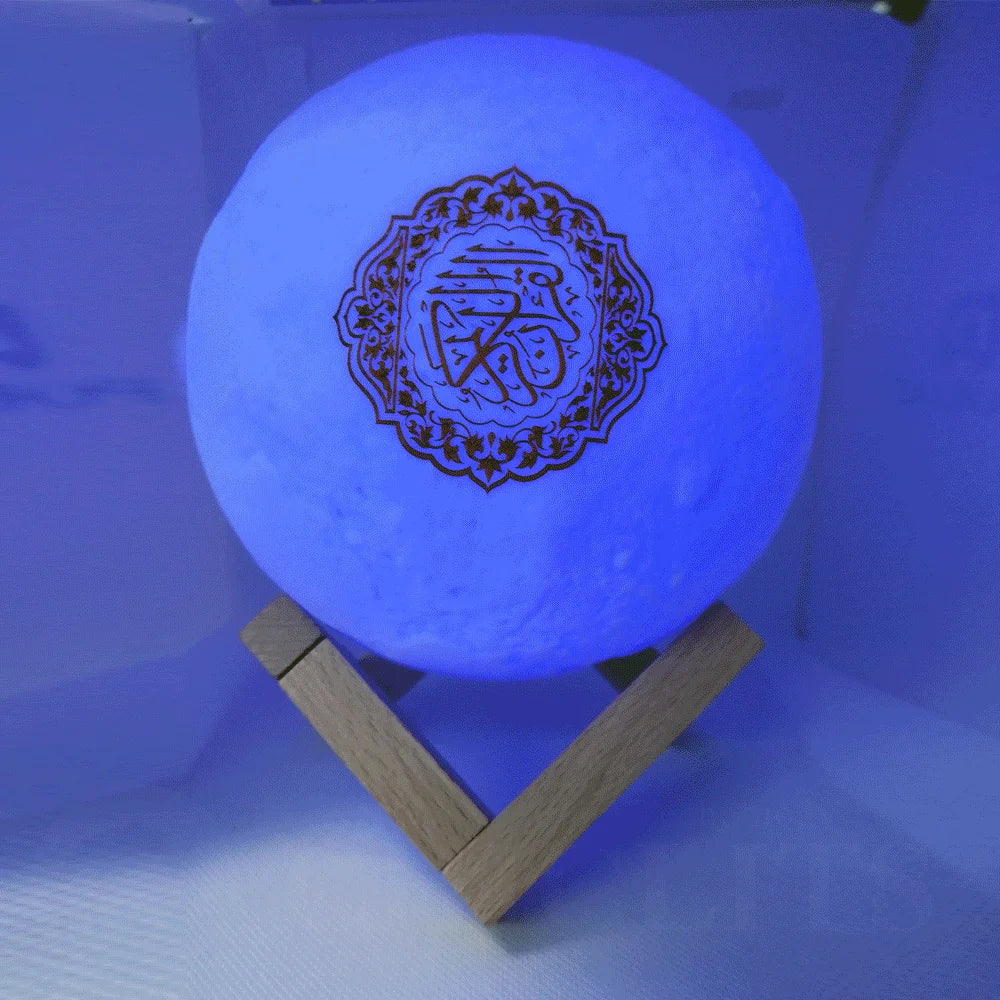 Quran Bluetooth Speakers Colorful Remote Control Small Moonlight LED Night Light Moon Lamp Moonlight Wireless Quran Speaker Lootquake LLC