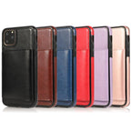 Leather Wallet Case For iPhone 11 Pro Max XS Max XR X 8 7 6S 6Plus 5 5S With Stand Card Pocket Case Cover Shockproof Texture PU Leather  Wallet Cover Stevvex
