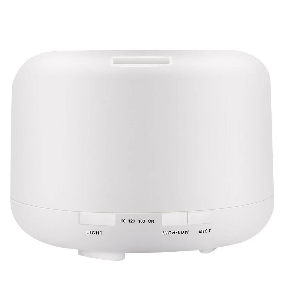 300 500ML Air Humidifier With Remote Control Colorful Non-printed Ultrasound Aroma Diffuser Pure White Dark Light Wood Grain Lootquake LLC