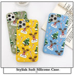 Christmas Beautiful Santa Phone Case For iPhone 13 14 12 11 Pro Max Mini 14Plus Soft Silicone Cover Christmas Silicone Mobile Phone Case Protective Case Comfortable Case for iPhone