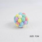 Fashion New Plush Pet Toy Cat and Dog Self-Hey Funny Cat Bite-Resistant Toy Ball Cute Funny Interactive Toy Balls For Cats Multicolor Toy Balls For Cat Stevvex