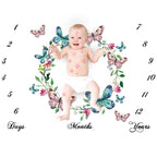 Cartoon Pattern  Baby Photo Props Background Blankets Play Mats Backdrop Cloth Calendar Photo Accessories Blanket For Baby