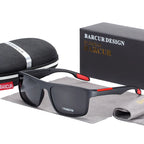 BARCURTR90 Ultralight Polarized Sunglasses for Men Vintage Square Eyewear with UV400 Protection for Summer Stevvex