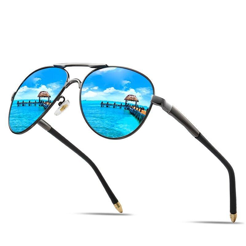 Luxury Pilot  Aviation Polarized High Quality Metal Frame  Sunglasses With UV400 Protection - SJB-DIAMOND ELITES
