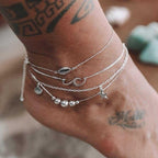 Luxury Bohemian Star Shell Ankle Bracelet Foot Jewelry Brecelet Simple Shell Anklets for Women Summer Style - SJB-DIAMOND ELITES