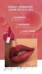 O.TWO.O 12 Color Liquid Lipstick Matte Finish Sexy Silky Lip Gloss Waterproof Kiss-proof Lasting Lip Glaze Lip Tint Cosmetics Lootquake LLC