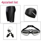 Men Swim Shorts Waterproof Goggles & Ear-plug Cap - SJB-DIAMOND ELITES
