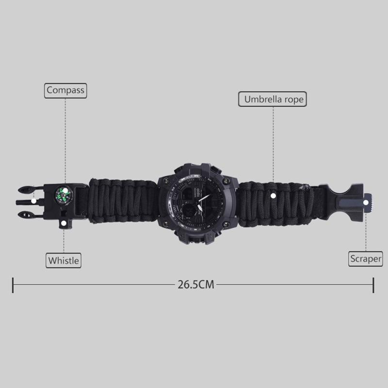Military Survival  Men Watch With Compass/whistle /scraper/Waterproof 30M Outdoor Men Sports G Style -Shock Watch Relogio Masculino - SJB-DIAMOND ELITES