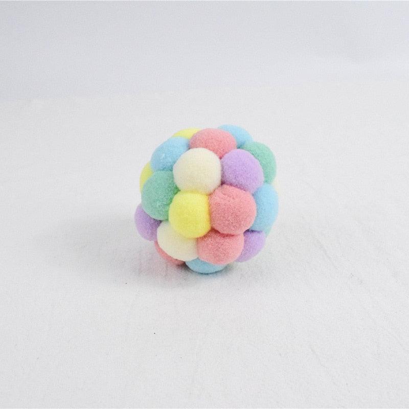 Fashion New Plush Pet Toy Cat and Dog Self-Hey Funny Cat Bite-Resistant Toy Ball Cute Funny Interactive Toy Balls For Cats Multicolor Toy Balls For Cat Stevvex