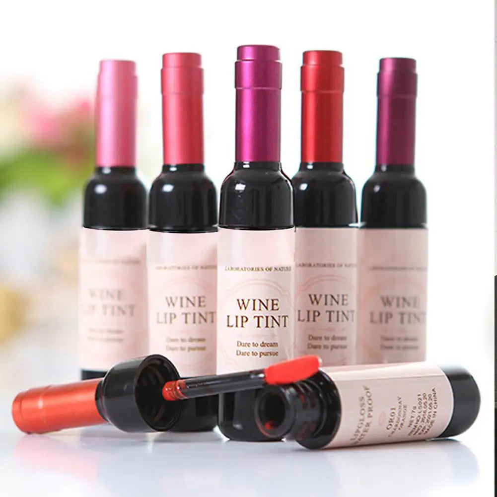 Lipstick Wine Lip Stain Baby Pink Lipgross Matte Liquid Lip Glaze Long Lasting Waterproof Lip Stain Nonstick Cup Lipstick Lootquake LLC