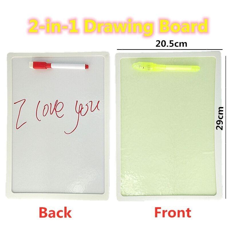 Educational Toy Drawing Board Tablet Graffiti 1pc A4 A3 Led Luminous Magic Raw With Light-fun - SJB-DIAMOND ELITES
