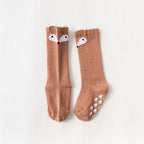White Baby Sock Non Slip Cotton Long Socks Newborn Knee High Socks For Baby Girls Super Elastic Cute Design Stevvex