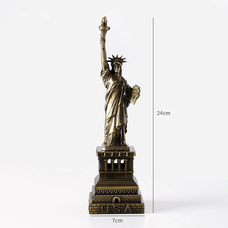 Statue of Liberty Graduation Gift Desktop Creative Home Living Room Decoration Ornaments Room Wine Cabinet Pisa Tower Crafts Lootquake LLC