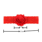 Luxury Cute Baby Girl Headband Ribbon Elastic Rope Big Bow Hair Band Candy Color Pony Tail Ties Ropes For Girls