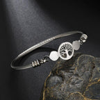 New Modern Luxury Charm Elegant Hollow Tree Of Life Bracelets Amazing Stainless Steel Gold Cuff Bangles For Women - SJB-DIAMOND ELITES