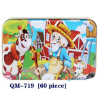 New 60 Pieces Wooden Puzzle Kids Toy Cartoon Animal Wooden Puzzles Child Early Educational Learning Toys for Christmas Gift - SJB-DIAMOND ELITES