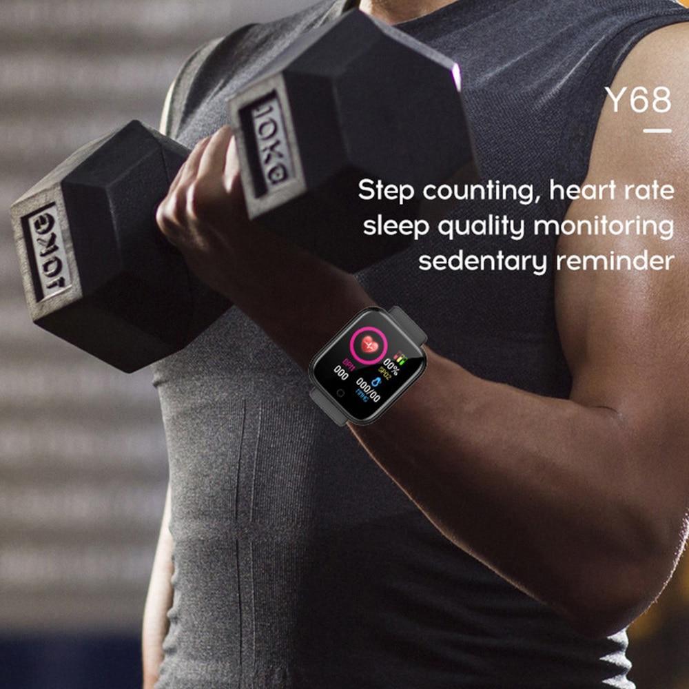 Elegant Popular Smart Watch For Women and Men D20 Pro Men Smartwatch for IOS and Android Sistems With Heart Rate Monitor Blood Pressure Sports Tracker Wristband - SJB-DIAMOND ELITES