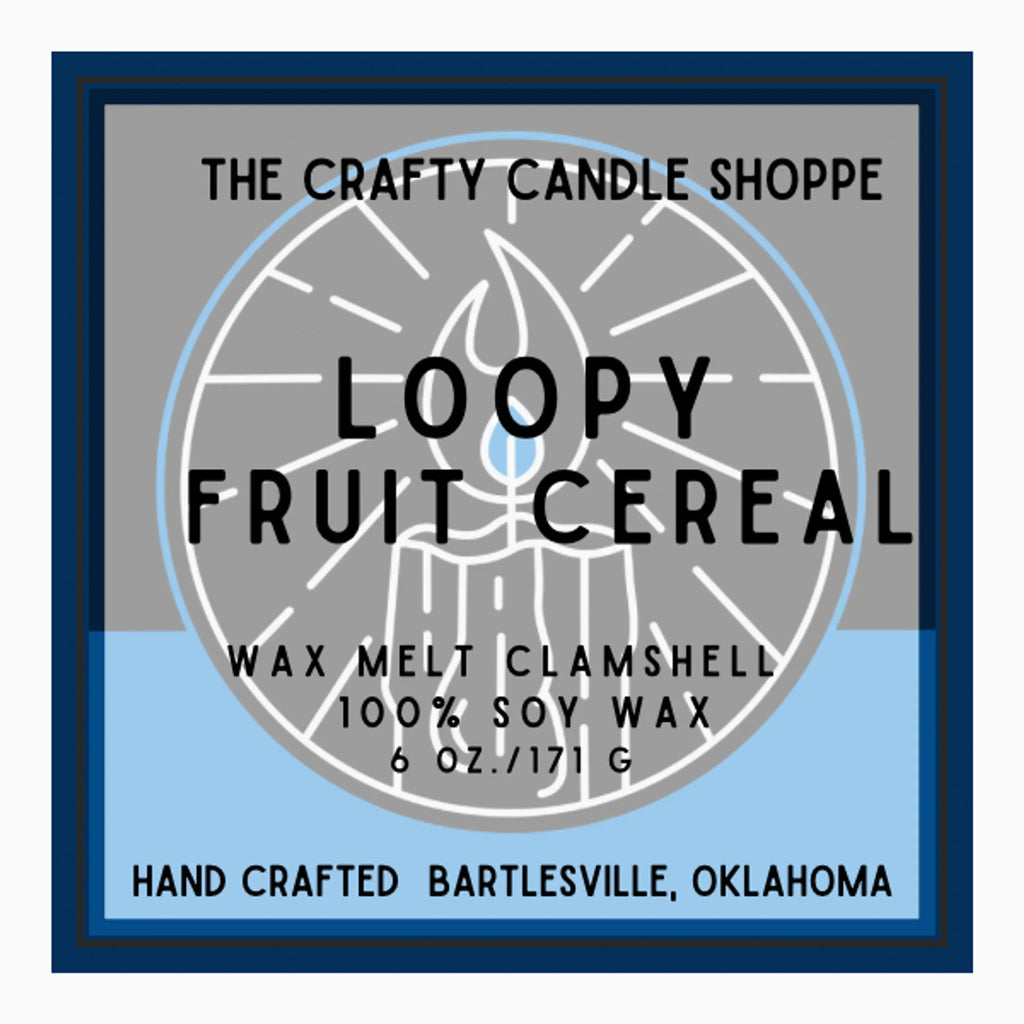 TD Loopy Fruit Cereal Clamshell Wax Melts Premium Scented Candle Inserts for Aromatherapy and Home Decor