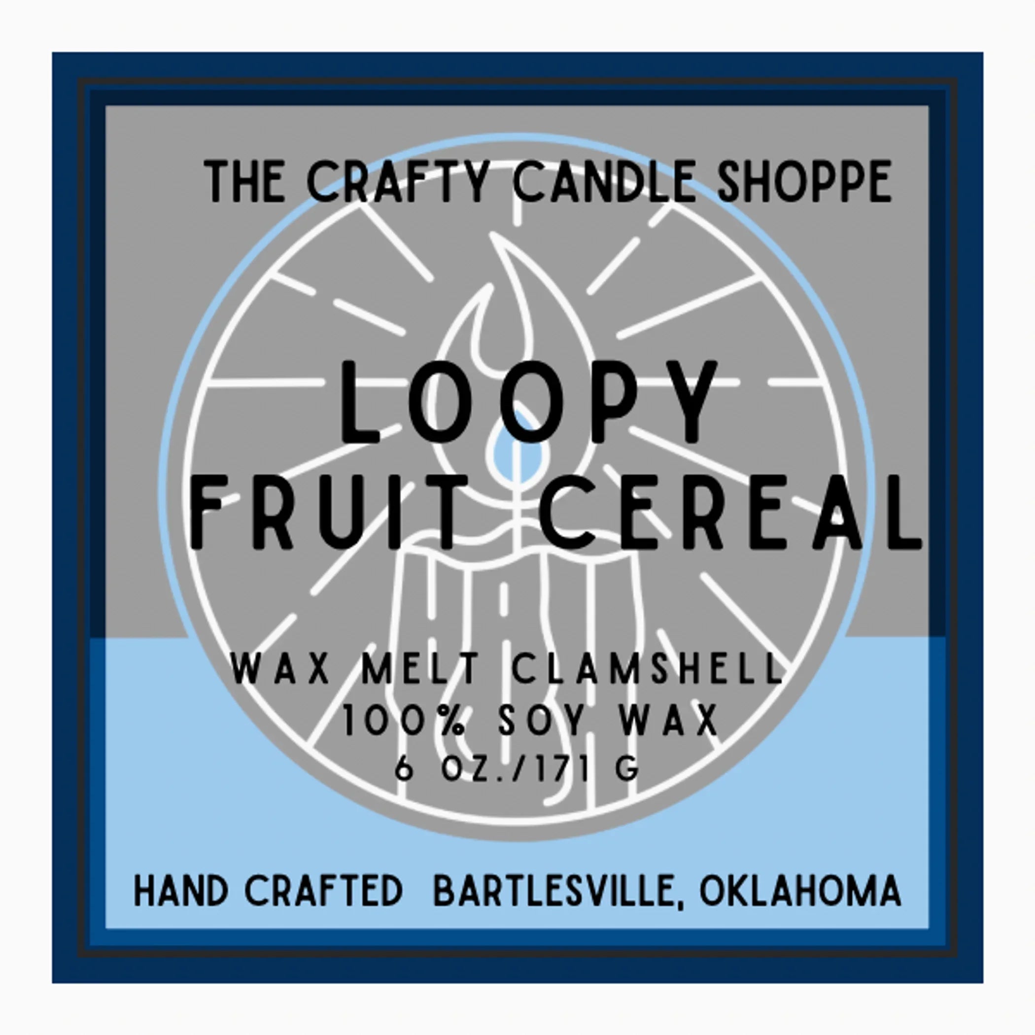 TD Loopy Fruit Cereal Clamshell Wax Melts Premium Scented Candle Inserts for Aromatherapy and Home Decor