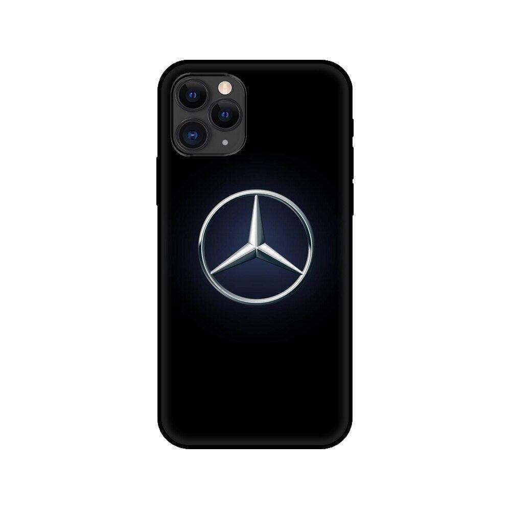 Black Case For Iphone  5 5s SE 2020 6 6s 7 8plus x 10 XR XS 11 12 13 Mini Pro MAX Silicon Cover Car Design Matte Black Silicone Back Cover For iPhone Stevvex