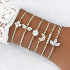 Modern Fashion New Luxury Different Style Elegant Elephant Tree Of Life Tassel Chain Bracelet Sets For Women Jewelry Trend Sets For Her - SJB-DIAMOND ELITES