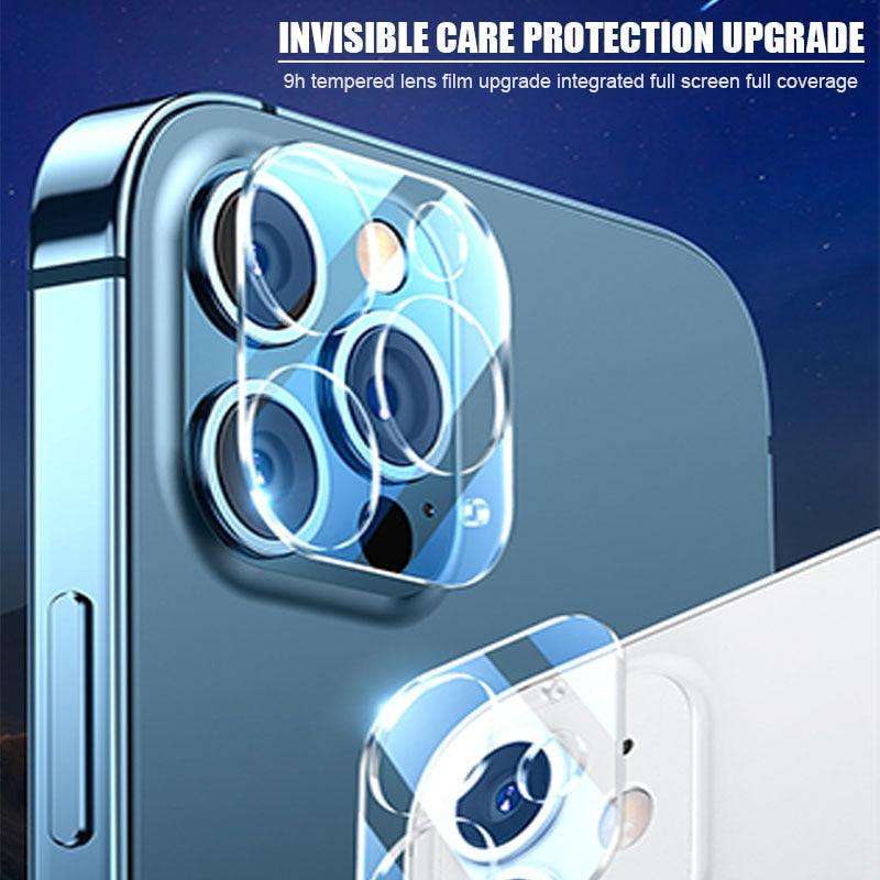 5Pcs Full Cover Protective Glass for Iphone 11 12 13 Pro XS Max Camera Protector for Iphone X 11pro Max 12 13 Mini 14 Pro Max Back Camera Protector Case Friendly Easy Installation Camera Lens Protector Stevvex