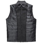 Woolen Coat Men Winter Windbreaker Long Thick Wool Jackets abrigo hombre Man Stand Collar Single Breasted With Vest Woolen Coats