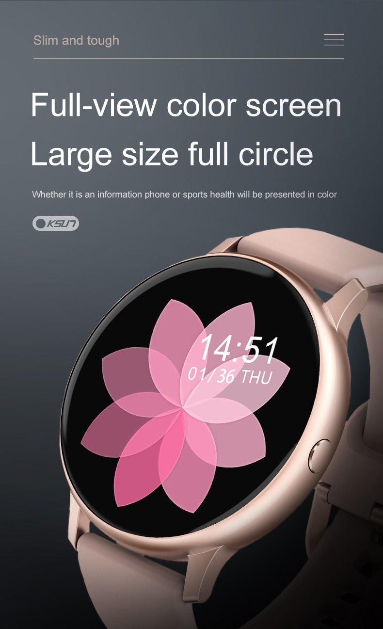 NEW Luxury Elegant Woman Bluetooth Android/ios Waterproof GPS Smart Watch With Touch Screen Sport Health Multifunctional Smart Watch - SJB-DIAMOND ELITES