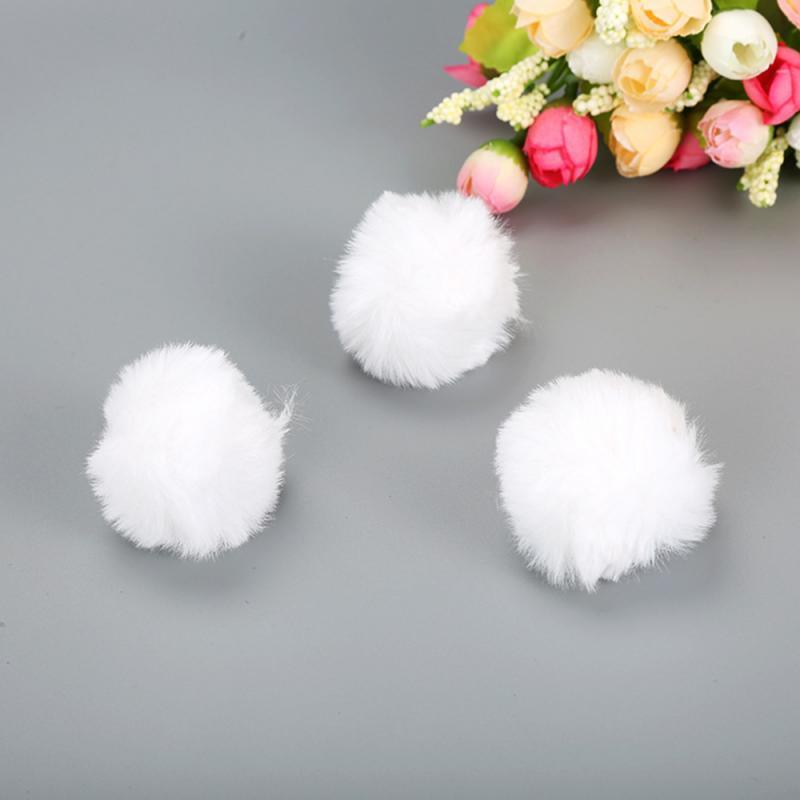 Cat Toys Cute Funny Stretch Plush Ball Cat Training Educational Toy Color Grinding Claw Filled Cotton Rabbit Fur Ball Cat Toys Soft Plush Scratching Balls Interactive Toys for Indoor Cats Kitten Stevvex