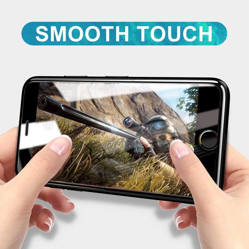 100D Curved Edge Full Cover Tempered Glass On The For iPhone 7 8 Plus Screen Protective Glass For iPhone 7 8 6 6S Plus Film Shock Absorbent Heavy Duty Protective Screen Glass Stevvex