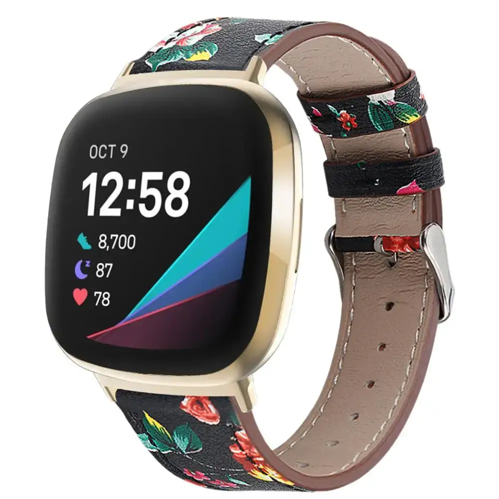Fitbit Versa & Sense Leather Band - Durable Stylish Design - SJB-DIAMOND ELITES